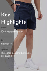 Delta Cargo Shorts Navy
