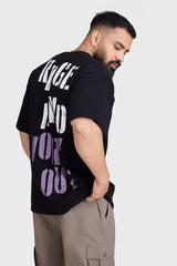 Unisex Rage Oversized T-shirts Black