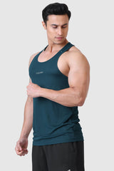 Checks Running Tank Bottle Green