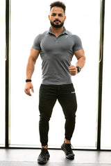 Polo T-shirt Grey