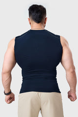 Compression Sleeveless Tank Navy