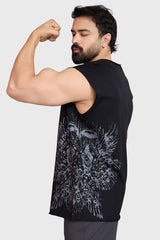 Raw Eagle Capsleeves Tank Black