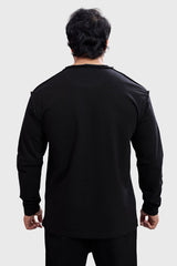 Shell Raw Sweatshirt Black
