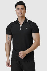 Stride Polo T-shirt Black