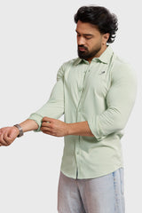 Aero Fullsleeves Shirt Light Green