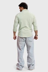 Aero Fullsleeves Shirt Light Green