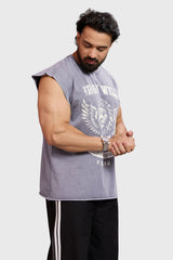 IronWill Washed Capsleeves Tank Light Grey