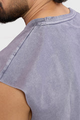 IronWill Washed Capsleeves Tank Light Grey