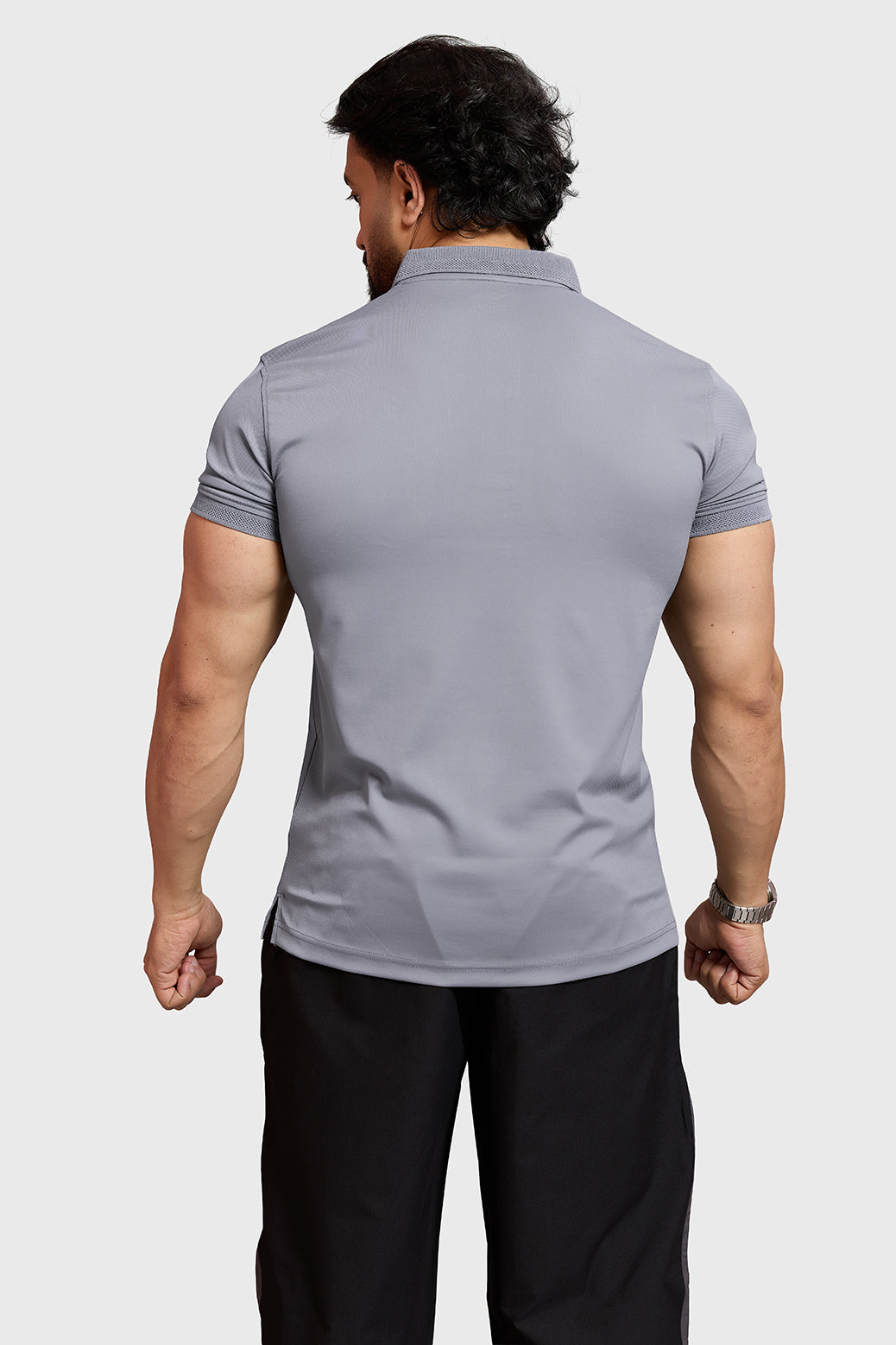 Obsidian Polo T-shirt Light Grey