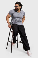 Obsidian Polo T-shirt Light Grey