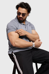 Obsidian Polo T-shirt Light Grey