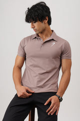 Polo T-shirt Pastel Brown