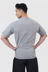 Shadow Washed Oversized T-shirt Light Grey