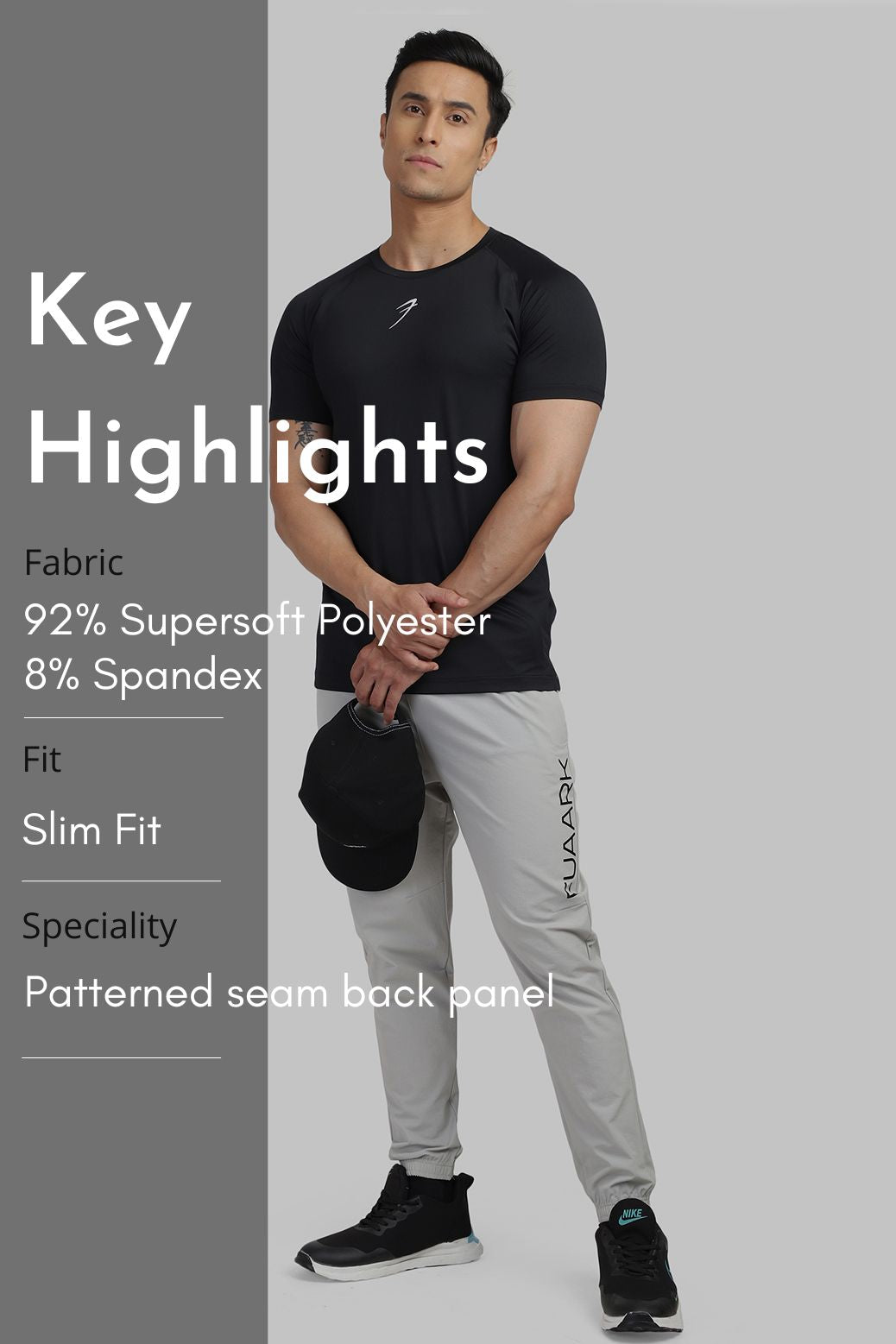 Sleek T-shirt Black / Logo