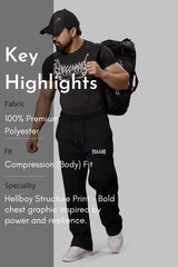 Hellborn Compression T-shirt Black/White