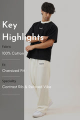 Heavyweight Oversized T-shirt Black/Off-White