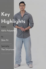 Foundation Fullsleeves Shirt Light Grey