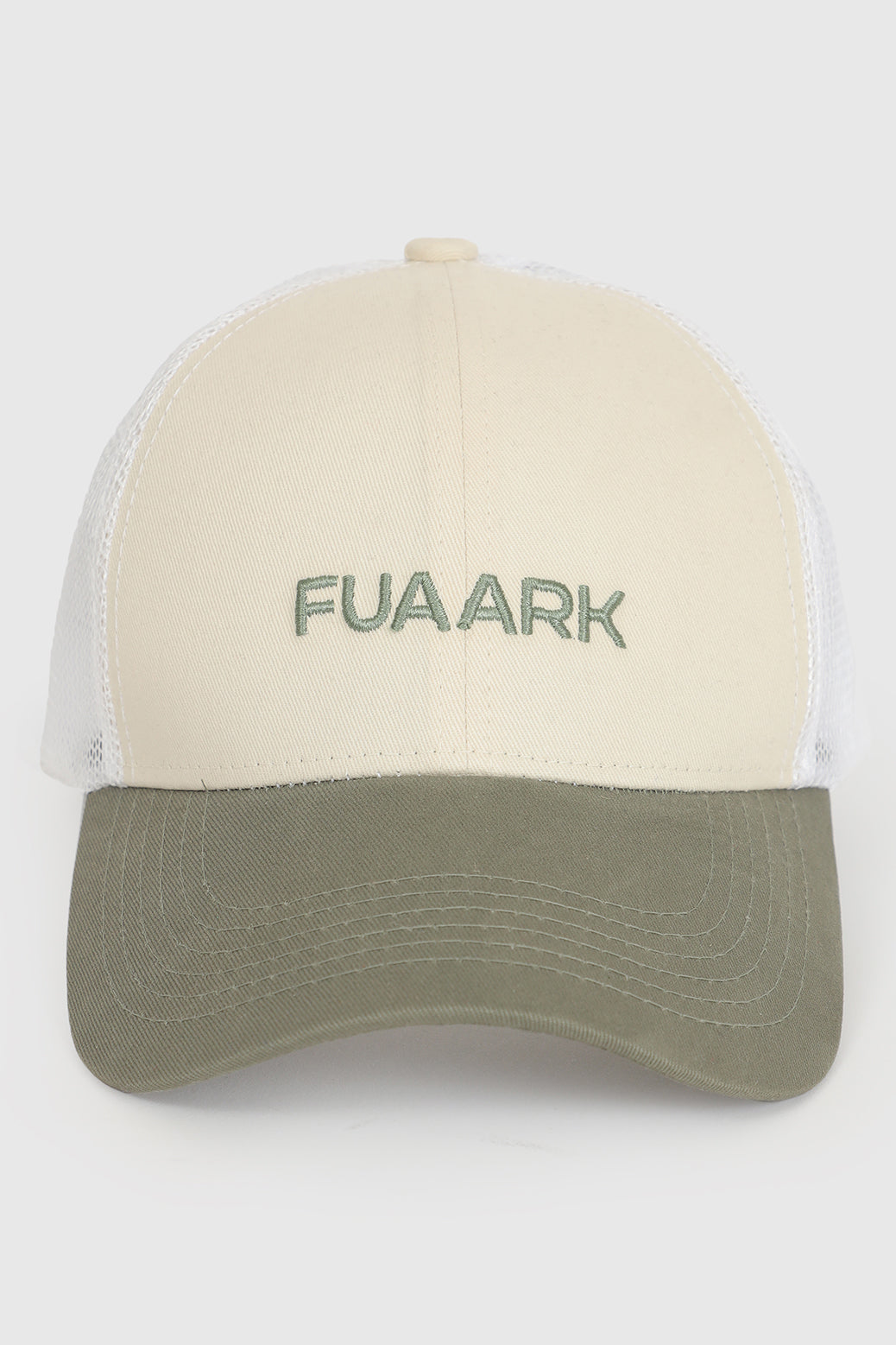 Sleek Trucker  Cap Beige/Olive