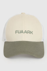 Sleek Trucker  Cap Beige/Olive