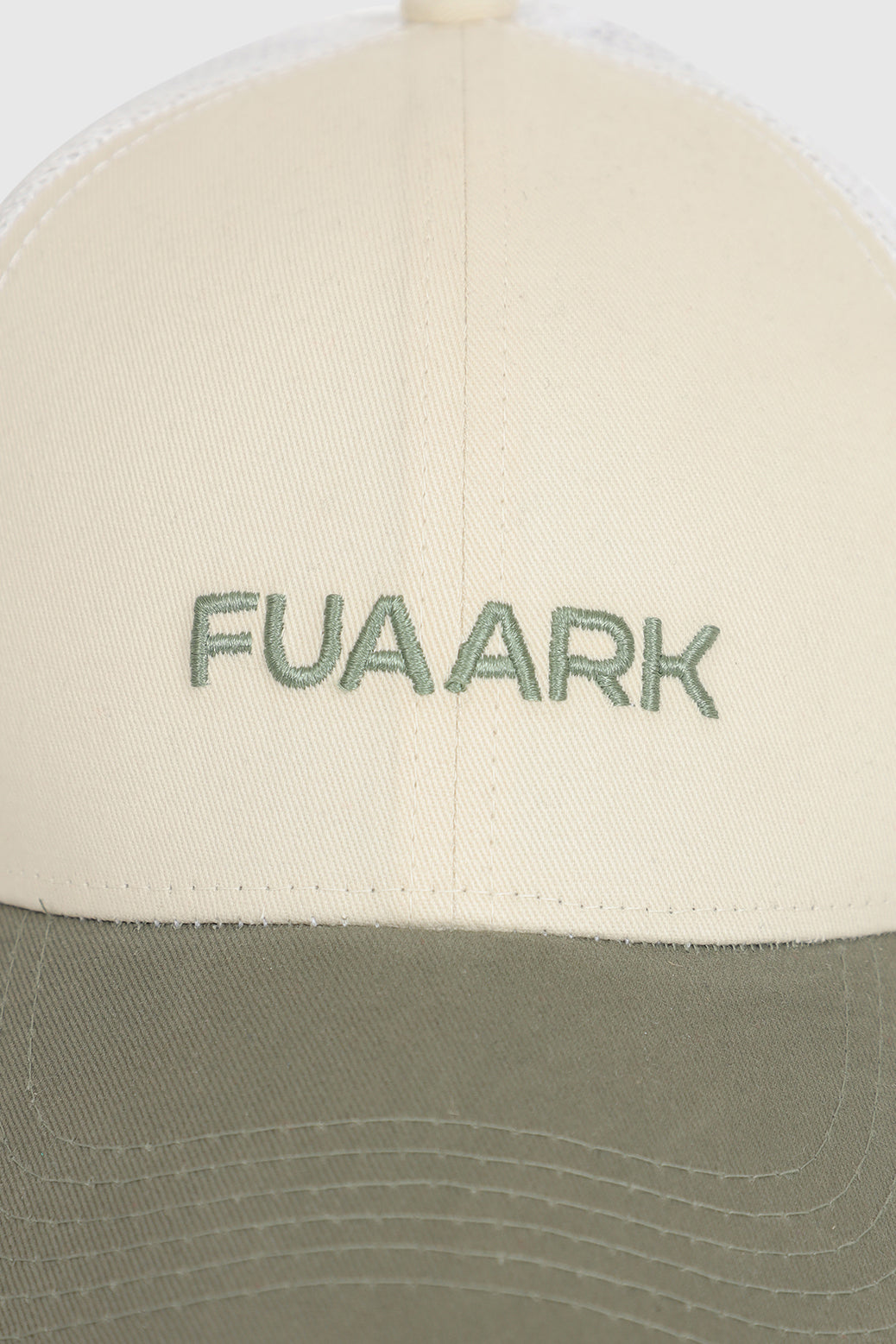 Sleek Trucker  Cap Beige/Olive