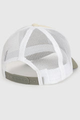 Sleek Trucker  Cap Beige/Olive