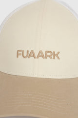 Sleek Trucker  Cap Beige/White