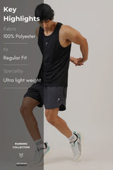 Speed Running Tank Black