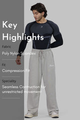 Alpha Seamless Fullsleeves T-shirt Black