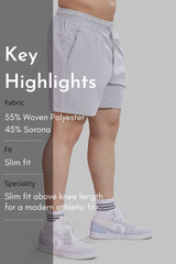 Thread Shorts Light Grey