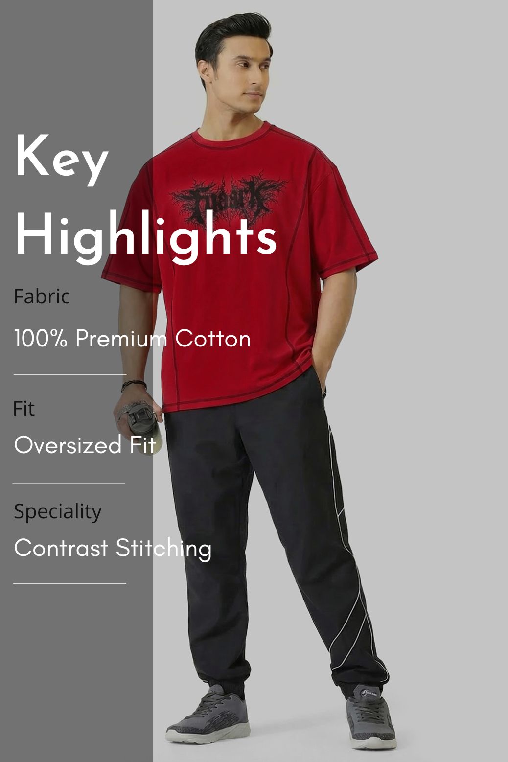 Primal Code Oversized T-shirt Red