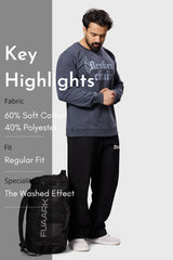 Shadow Washed Sweatshirt Dark Grey