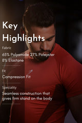 Command Seamless T-shirt Red