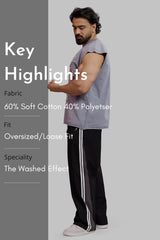 IronWill Washed Capsleeves Tank Light Grey