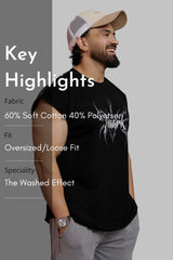 Grim Capsleeve Tank Black