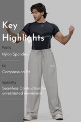 Alpha Seamless T-shirt Black/Light Grey