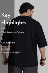 Trust The Hustle Oversized T-shirt Black