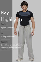 Flux Seamless T-shirt Black/Light Grey