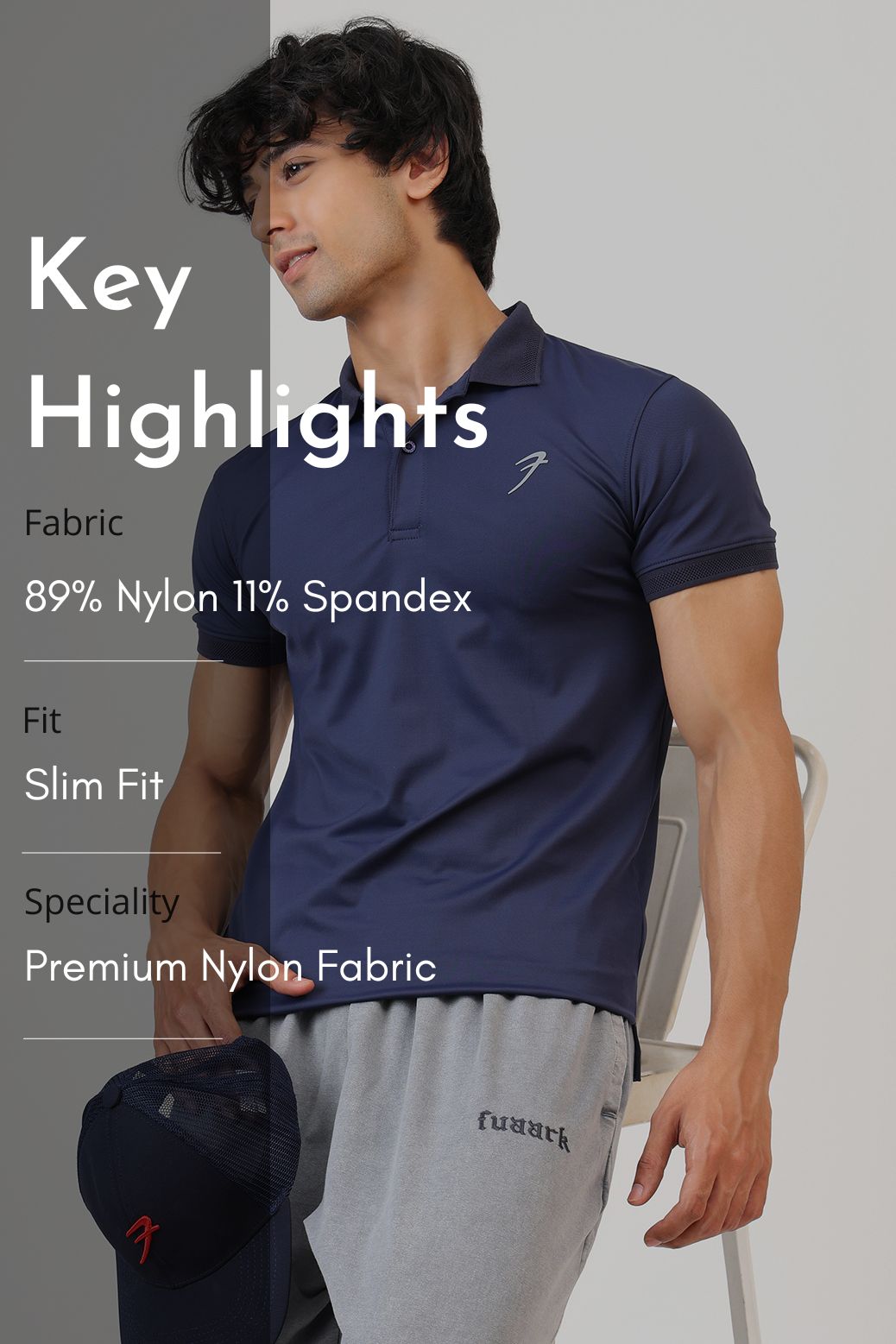 Obsidian Polo T-shirt Navy