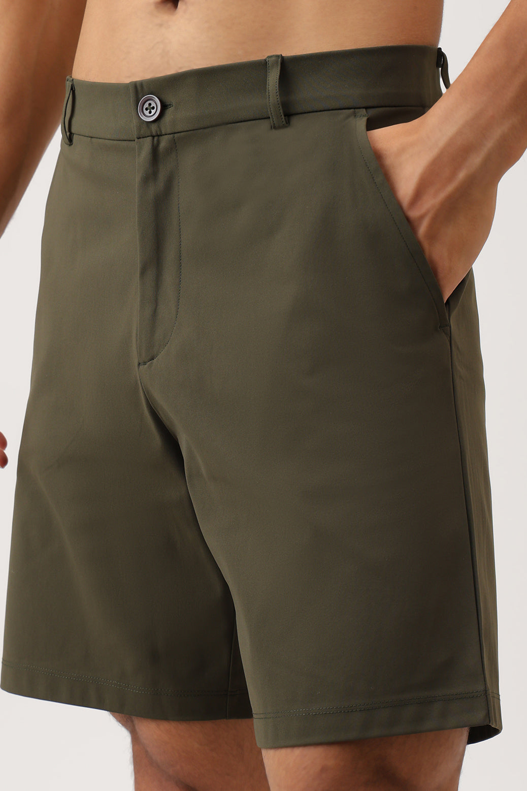 All Day Slim Shorts Military Green