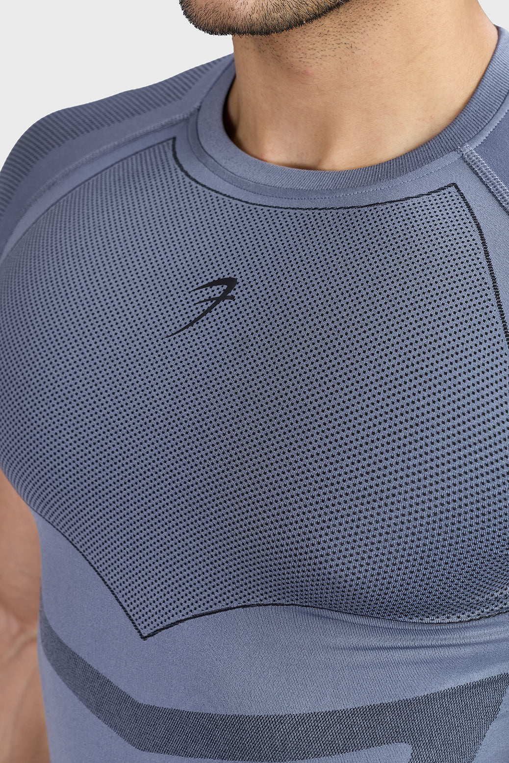 Alpha Seamless T-shirt Light Grey/Black