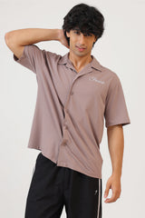 Ashline Oversized Shirt Pastel Brown