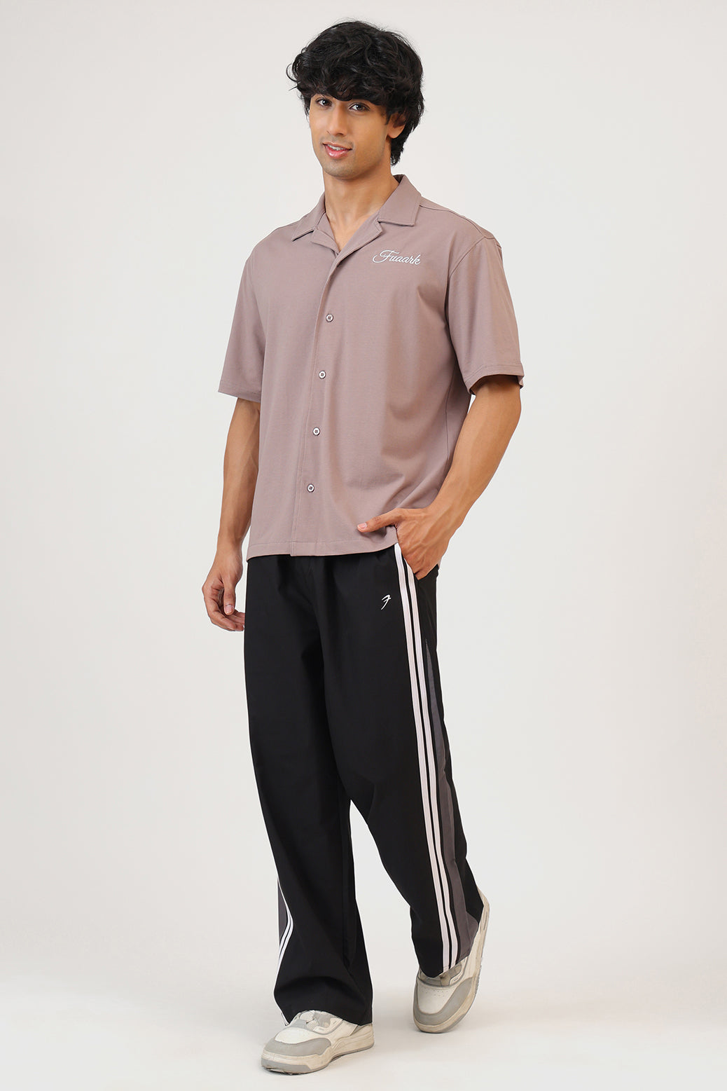 Ashline Oversized Shirt Pastel Brown