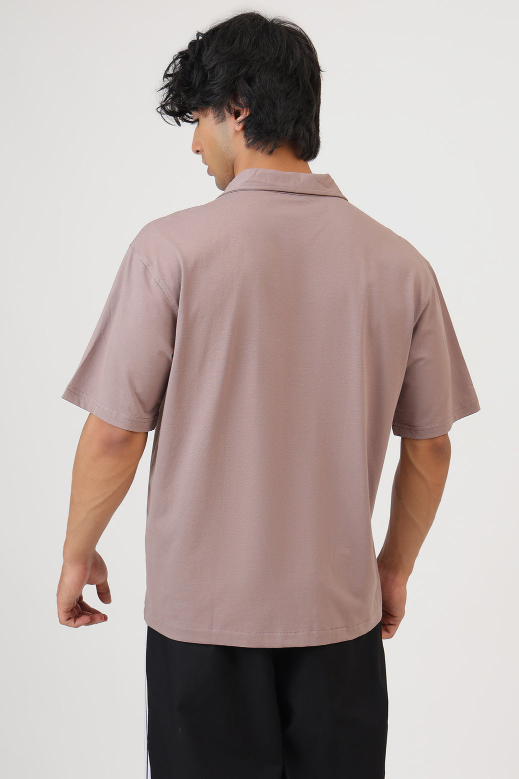 Ashline Oversized Shirt Pastel Brown