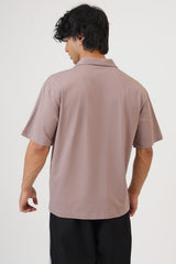 Ashline Oversized Shirt Pastel Brown