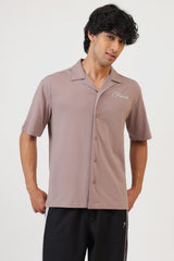 Ashline Oversized Shirt Pastel Brown