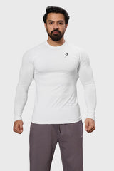 Bare Nylon Fullsleeves T-shirt White