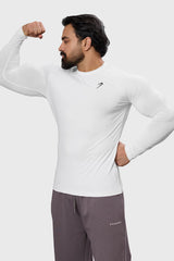 Bare Nylon Fullsleeves T-shirt White