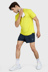Laser Cut Running T-shirt Yellow