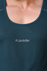 Checks Running Tank Bottle Green
