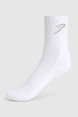 Classic Quarter Socks White/Grey